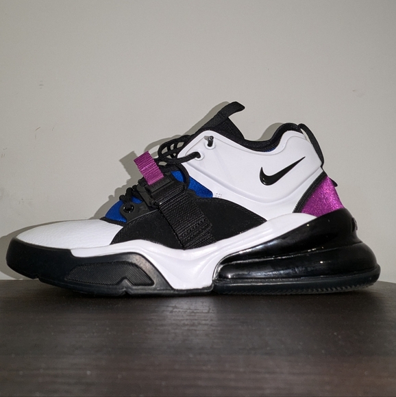 Nike Air Force 270White Black Lyon Blue (GS) - Picture 4 of 9